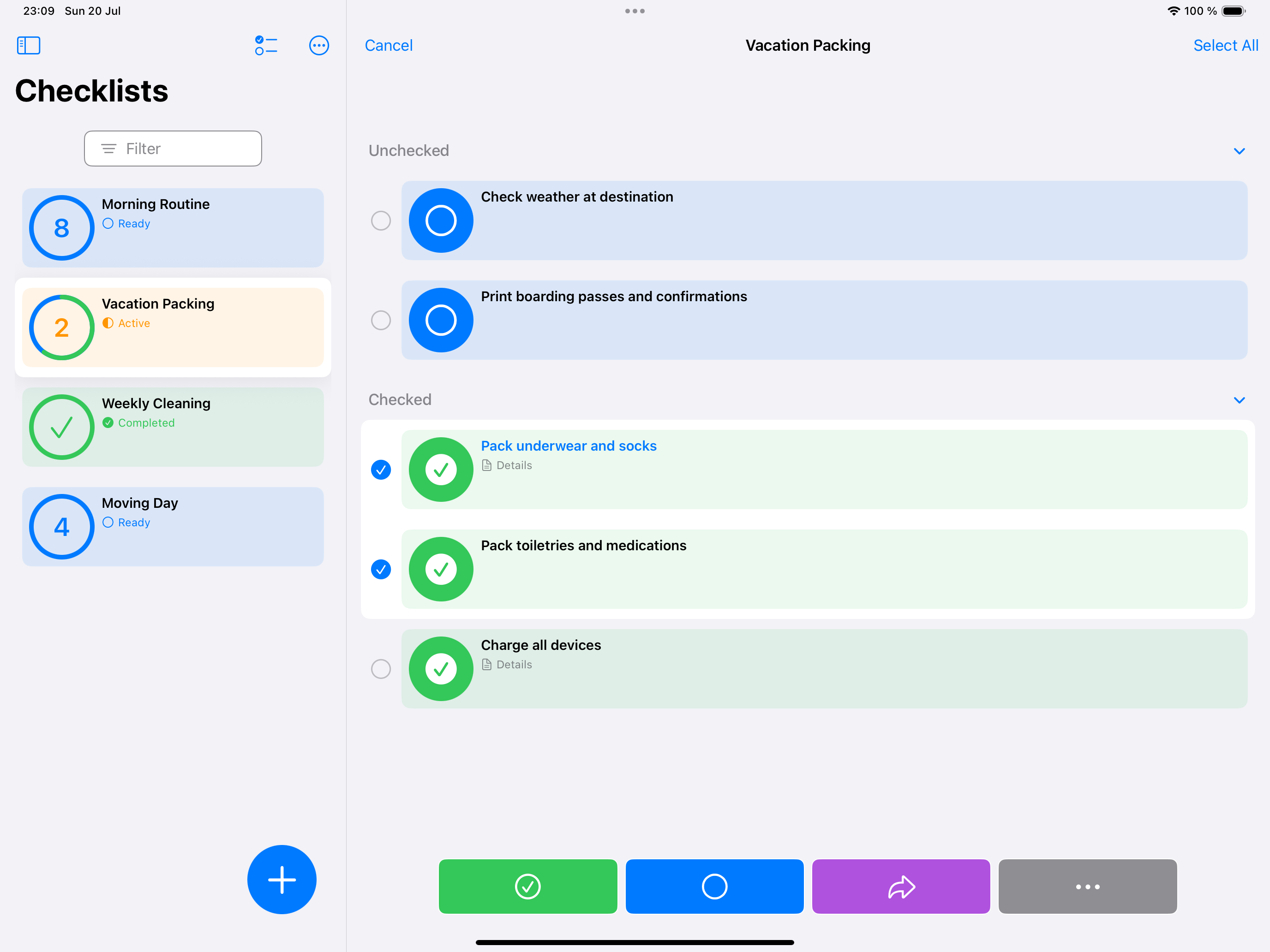 Checkomat on iPadOS in light mode