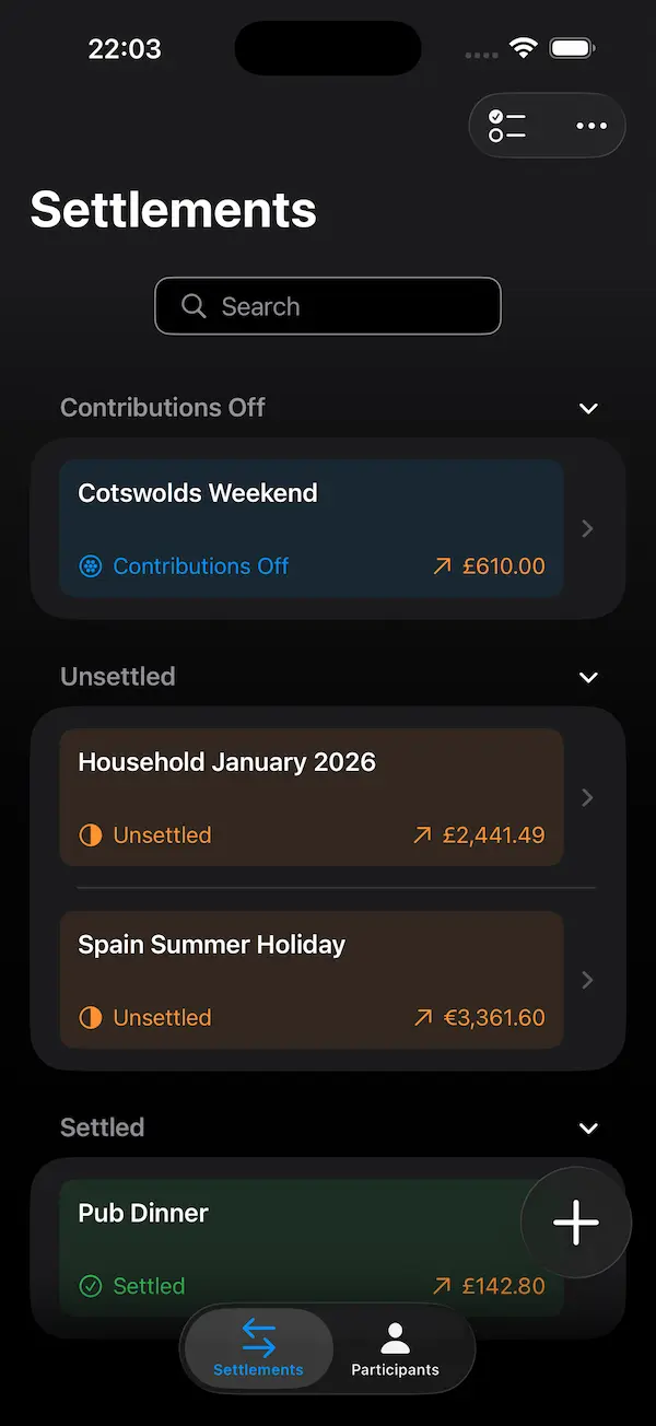 Settleasy Settlements List