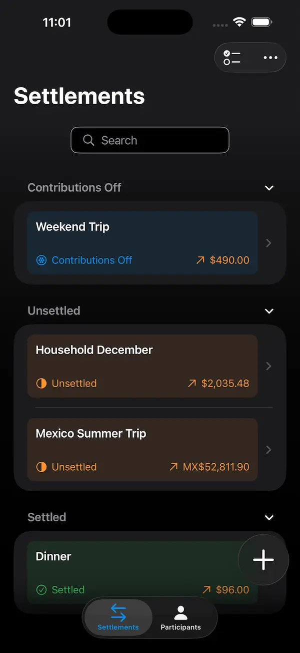 Settleasy Settlements List